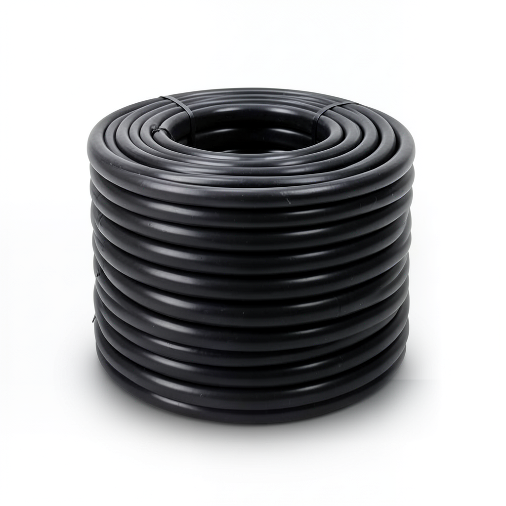 HDPE Coil Pipe Pressure 20 Bar PE 100 Size 125 mm Thickness 15.5 mm Black