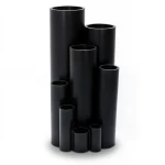أنابيب بلاستيك HDPE ضغط 16 بار PE 100 مقاس 16 مم سمك 1.9 مم لون أسود