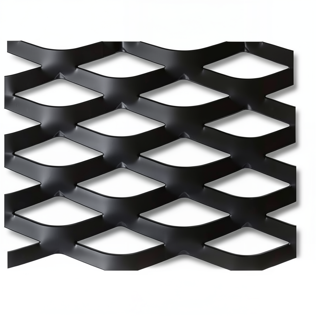 Hot Rolled Black Steel Expanded Metal Mesh Thickness 3 mm Width 1.22 m Length 1 m