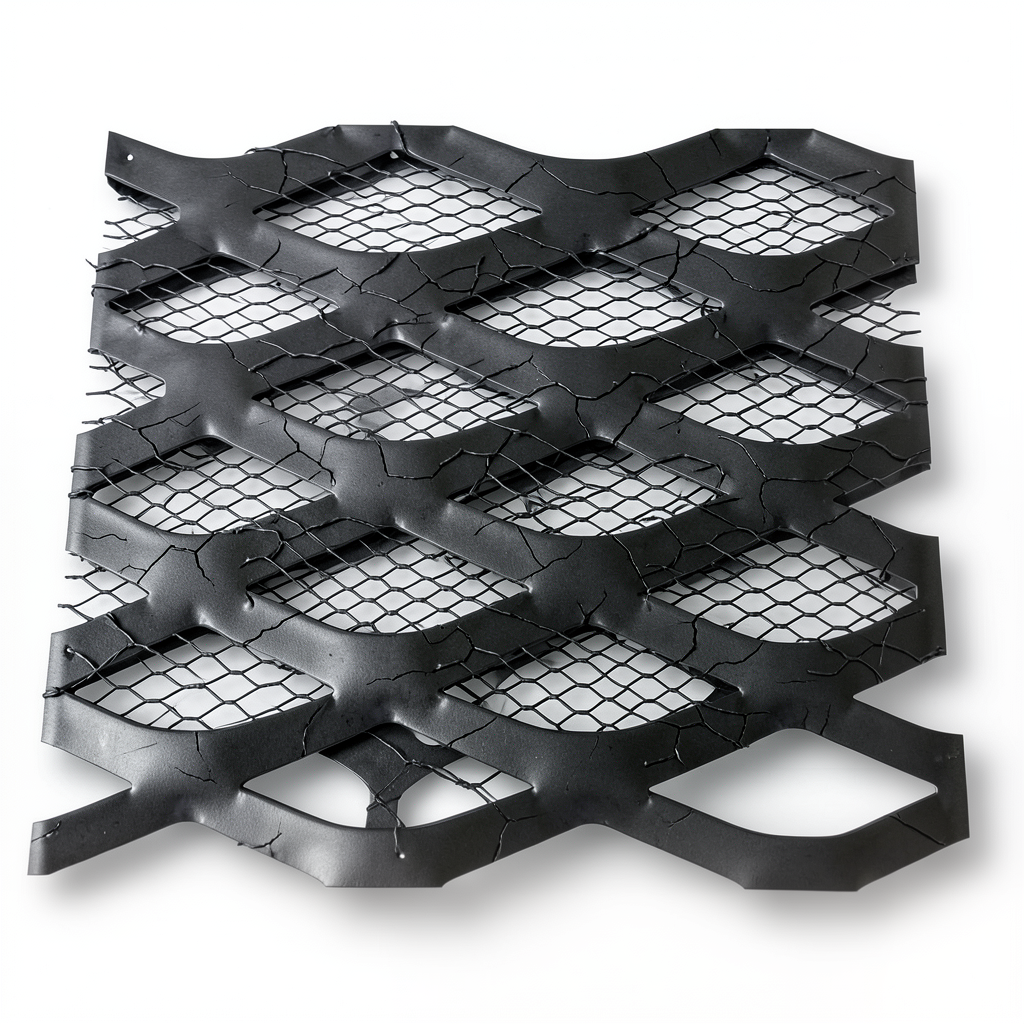 Hot Rolled Black Steel Expanded Metal Mesh Thickness 2.8 mm Width 1.22 m Length 2 m