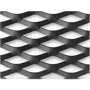 Hot Rolled Black Steel Expanded Metal Mesh Thickness 3 mm Width 1.22 m Length 2 m