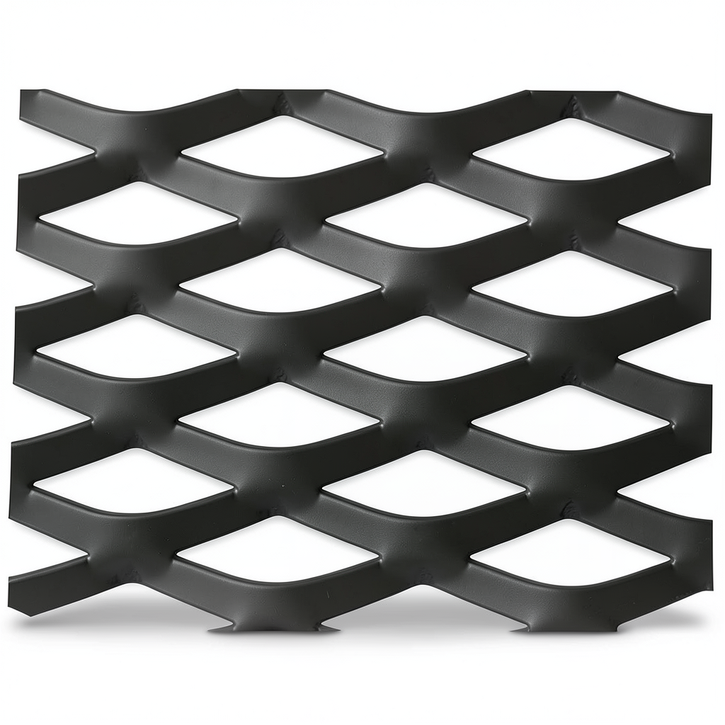 Hot Rolled Black Steel Expanded Metal Mesh Thickness 2.8 mm Width 1.22 m Length 4 m