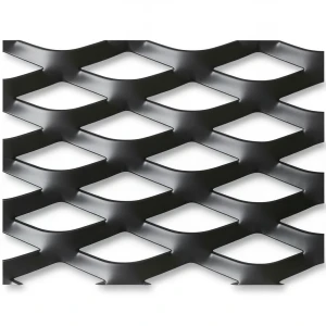 Hot Rolled Black Steel Expanded Metal Mesh Thickness 3 mm Width 1.22 m Length 3 m