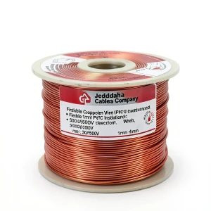 Flexible Copper Wire 1mm Size 300/500V PVC Insulation Red | Jeddah Cables Company