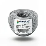 لفة سلك مفرد 6 AWG نحاس مجدول كهربائي، 1000 فولت، معزول PVC +105°C رمادي، طول 500 قدم | شركة كابلات الشرقية للصناعة