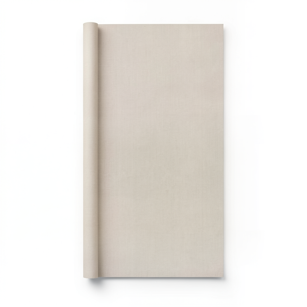 Plain Wall Covering 0.53m x 10m Beige Color