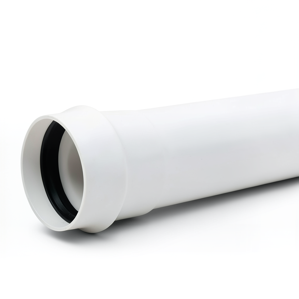 UPVC Plastic Pipes 16-Bar Pressure 63 mm Size 4.7 mm Thickness White
