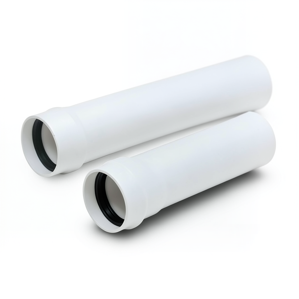 Plastic Pipes 16-Bar Pressure 90 mm Size 6.7 mm Thickness White