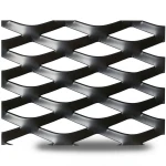 Hot Rolled Black Steel Expanded Metal Mesh Thickness 3.8 mm Width 1.22 m Length 4 m