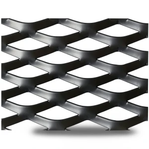 Hot Rolled Black Steel Expanded Metal Mesh Thickness 3.8 mm Width 1.22 m Length 4 m