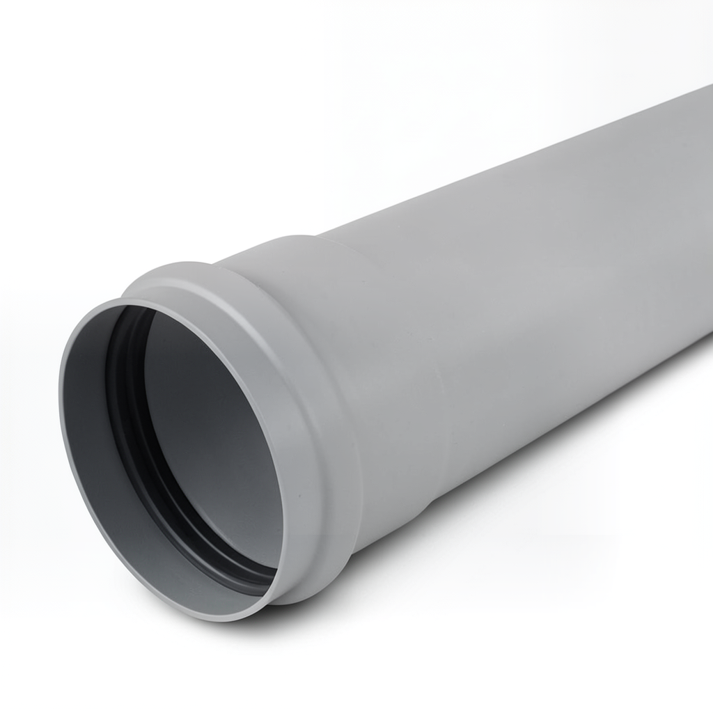 UPVC Plastic Pipe PN 10 Bar Class 4, Size 25 mm, Thickness 1.5 mm, Grey Color