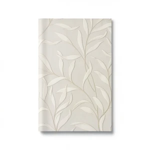 Dutch Leaf Patterned Wallpaper 10 m x 0.53 m Pale Beige, Model 221325