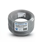 لفة سلك كهرباء مفرد 1/0 AWG نحاس مجدول 1000 فولت عزل PVC رمادي 500 قدم | شركة كابلات الشرقية للصناعة