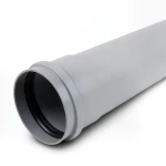 أنابيب بلاستيك UPVC ضغط 10 بار كلاس 4، مقاس 75 مم، سماكة 3.6 مم، لون رمادي