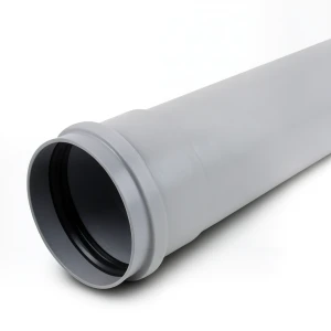 UPVC Plastic Pipe PN 10 Bar Class 4, Size 75 mm, Thickness 3.6 mm, Grey
