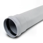 أنابيب UPVC ضغط PN 10 Bar كلاس 4، قطر خارجي 90 مم، سماكة 4.3 مم، لون رمادي