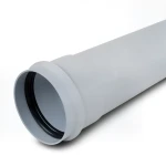 UPVC Pipe PN 10 Bar Class 4, 90 mm OD, 4.3 mm Thickness, Grey