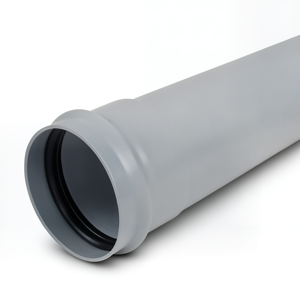 Grey UPVC Pipe 7.7 mm Thickness, 160 mm Outside Diameter, Class 4 PN 10 Bar