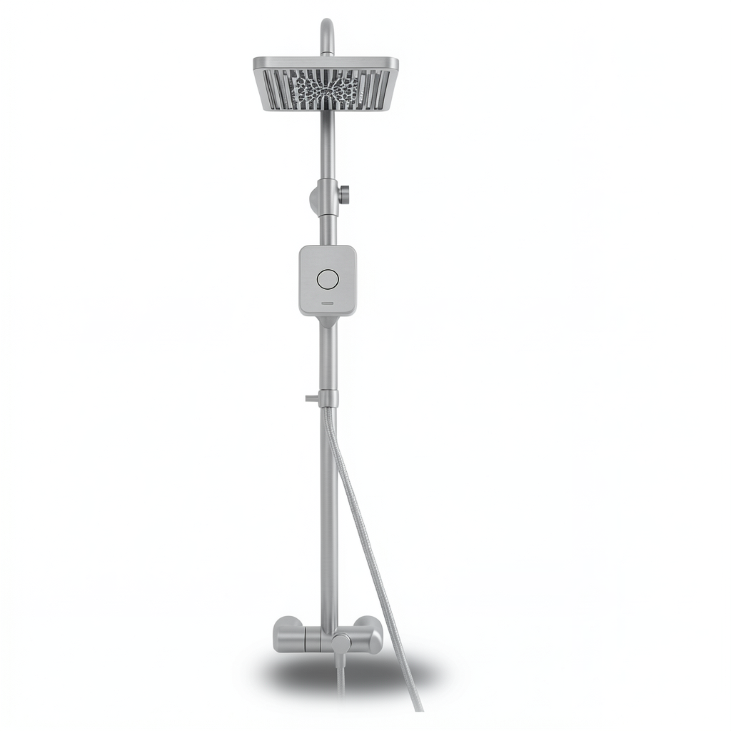Shower Column Brass 12×16×25 cm Silver Color