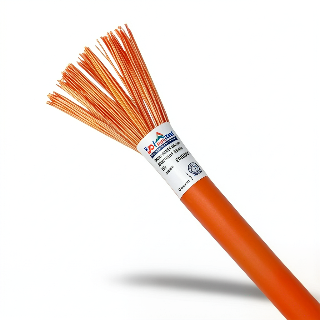0.75mm Single Electric Wire 300/500 Volts, Flexible Copper PVC Insulation, Orange | Riyadh Cables Group