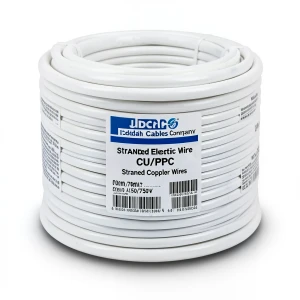 Stranded Electric Wire CU/PVC 70mm, 450/750V, White Color | Jeddah Cables Company