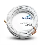 سلك مجدول CU/PVC مساحة مقطع 1.5mm، 450/750 فولت، لون أبيض | شركة كابلات جدة