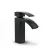 Modern Short Shalal Washbasin Tap 19 cm, Matte Black - Image 1