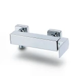 خلاط شاور استحمام نحاس 12×23×23 سم، لون كروم
