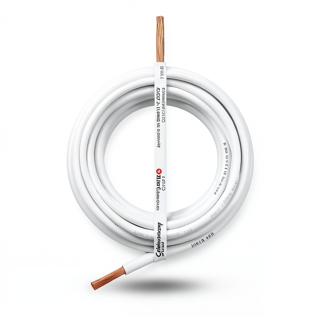 Stranded Electric Wire CU/PVC 4mm2, 450/750V, White | Jeddah Cables Company
