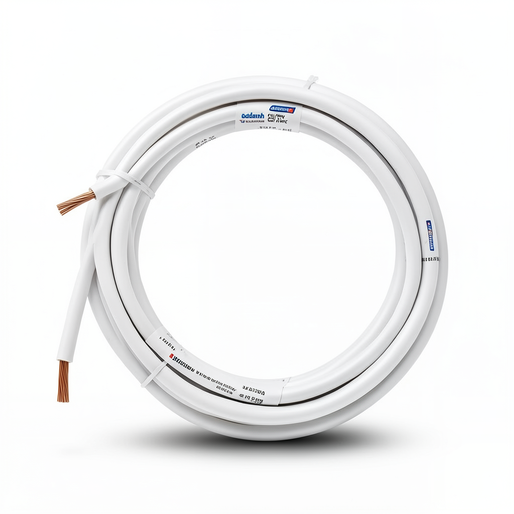 Stranded Electrical Wire CU/PVC 120mm, 450/750V, White | Jeddah Cables Company