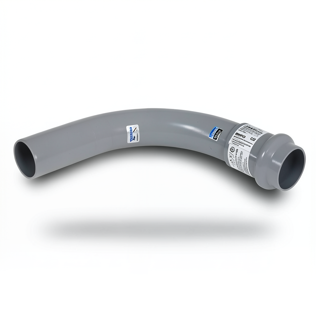 UPVC Elbow Long Radius 45° Outside Diameter 250 mm Gray Color | SAPPCO