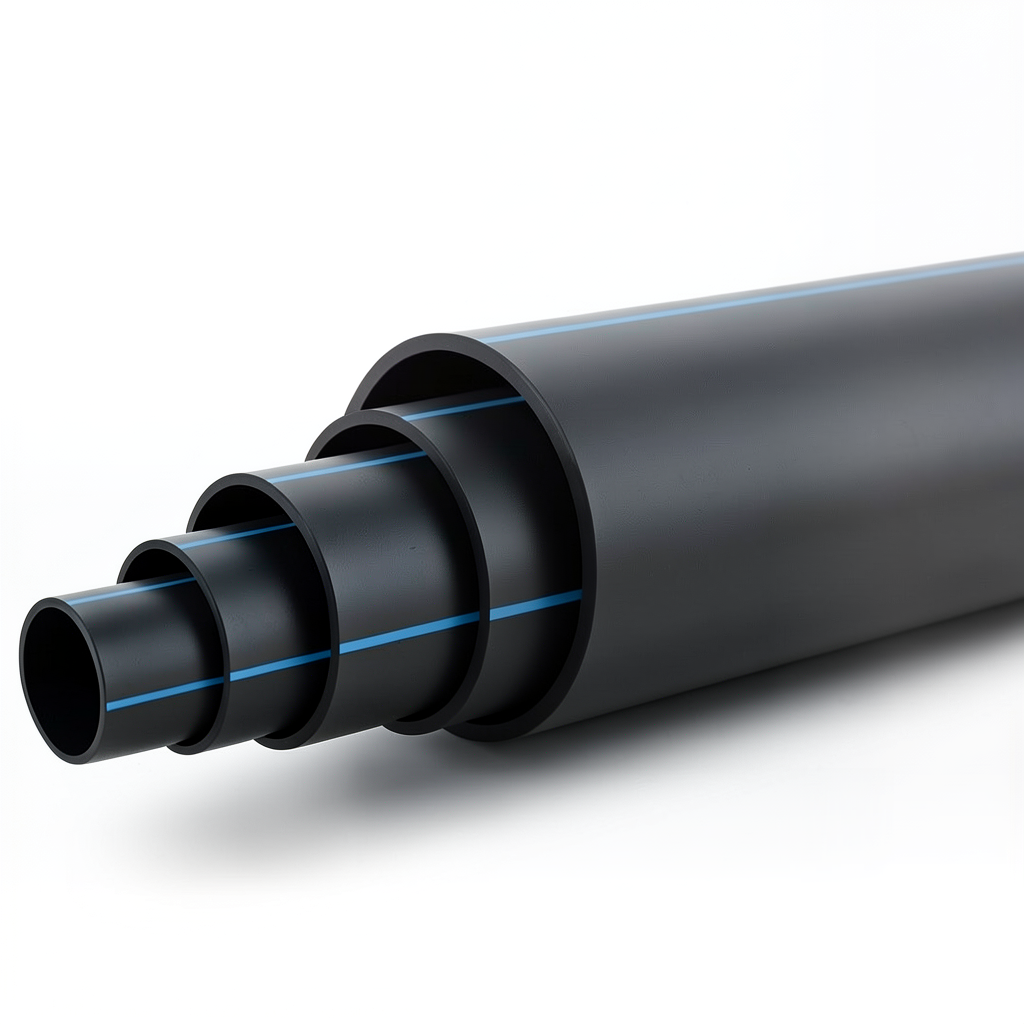 HDPE Polyethylene Pipe PN 12.5 Bar PE 100 OD 500 mm SDR 11 Black