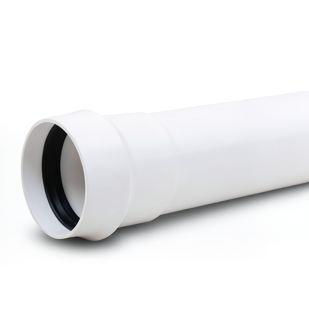 UPVC Plastic Pipes 16-Bar Pressure 63 mm Size 4.7 mm Thickness White