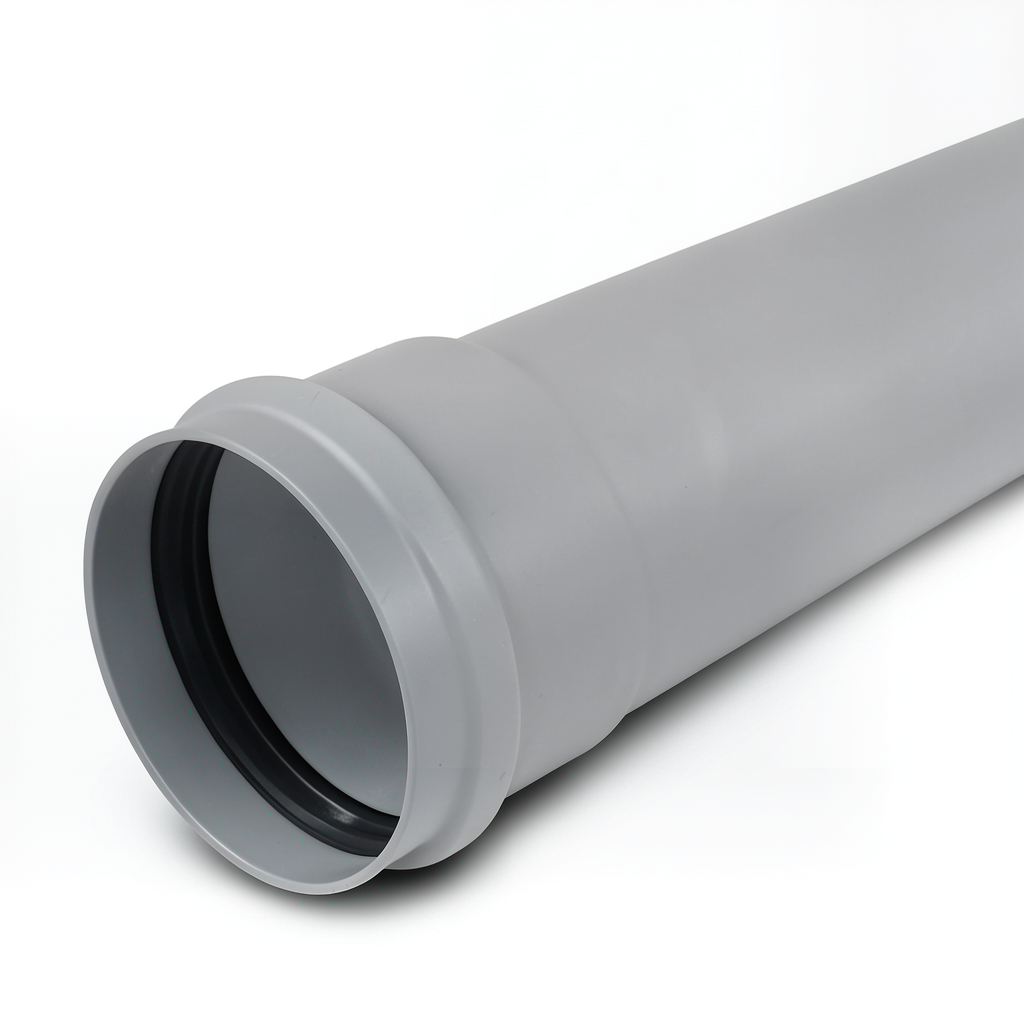 UPVC Plastic Pipe Class 4 PN 10 Bar, Size 32 mm, Thickness 1.8 mm, Grey Color