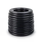 HDPE Plastic Coil Pipe Pressure 20 Bar PE 100 Outer Diameter 140 mm Thickness 17.4 mm Black