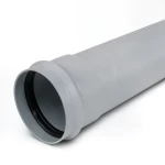 أنابيب بلاستيك UPVC ضغط 10 بار كلاس 4، مقاس 75 مم، سماكة 3.6 مم، لون رمادي