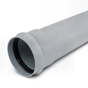 UPVC Plastic Pipe PN 10 Bar Class 4, Size 75 mm, Thickness 3.6 mm, Grey