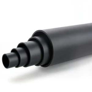 مواسير بلاستيك HDPE ضغط 15.6 بار PE 100 قطر خارجي 450 مم SDR 9 لون اسود