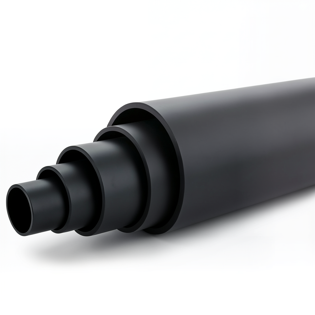 أنابيب HDPE ضغط 15.6 بار PE 100 قطر خارجي 500 مم SDR 9 لون أسود