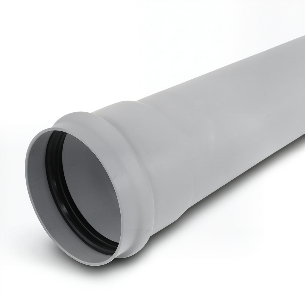 Grey UPVC Pipe 6.7 mm Thickness, 140 mm Outside Diameter, PN 10 Bar Class 4