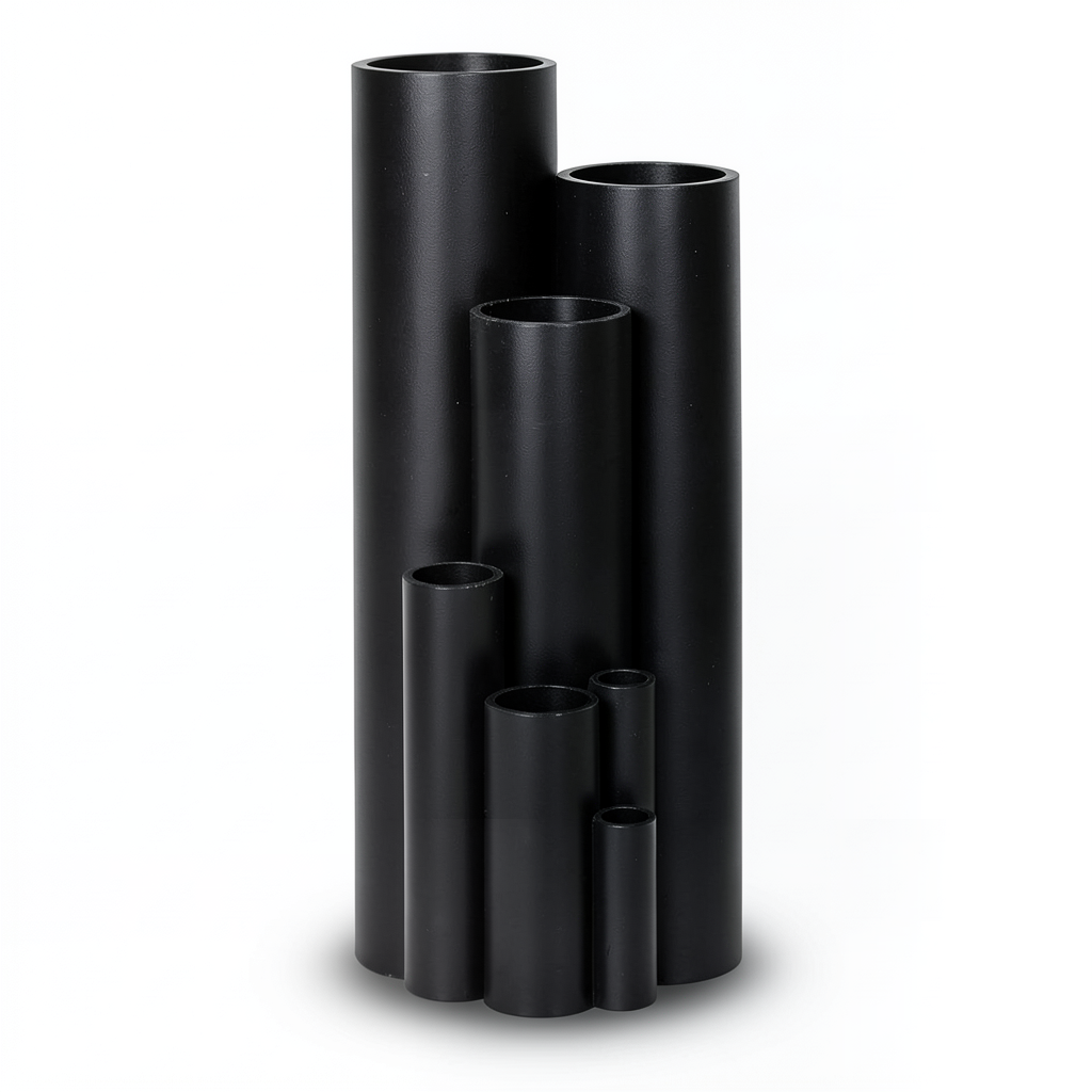 HDPE Pipe Pressure 4 Bar PE 100 Size 250 mm Thickness 7.0 mm Black