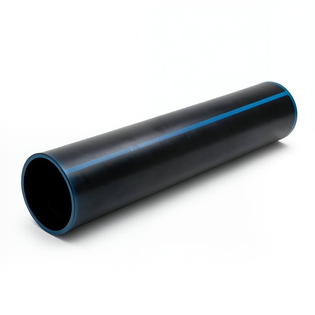 High Density Polyethylene Pipe PE 100 Size 280 mm Thickness 9.6 mm Black