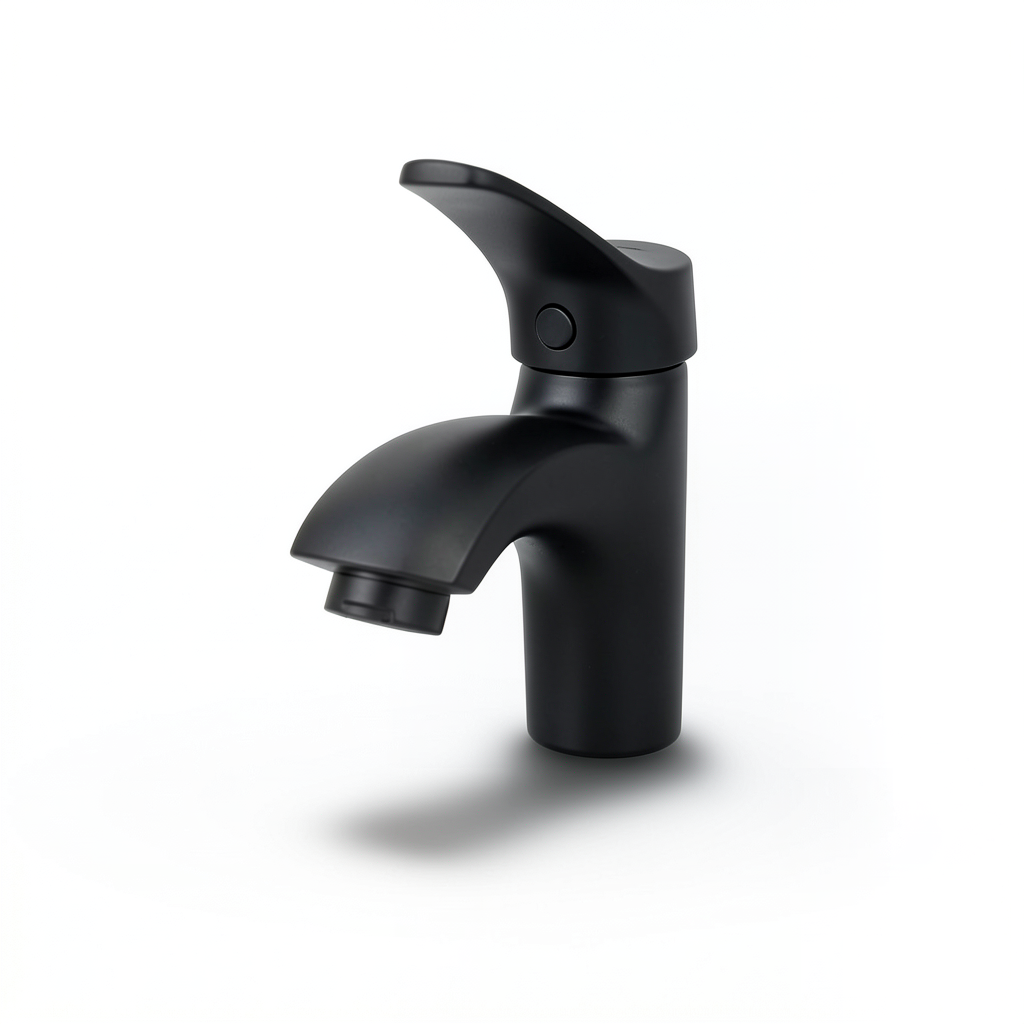 Modern Bath Washbasin Tap Matte Black Color