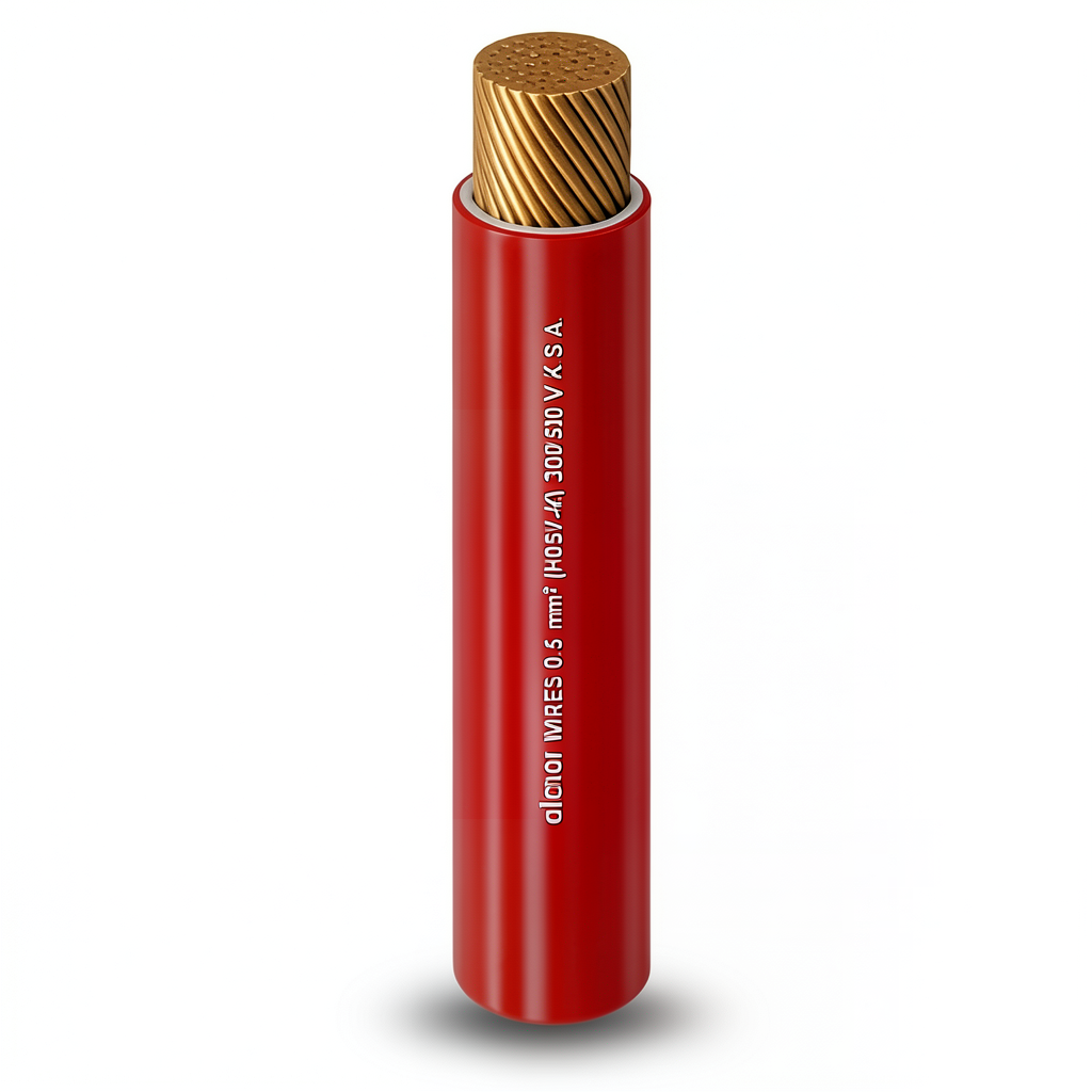 PVC Insulation Flexible Copper Wire 120mm2, 450/750V, Red | Al Fanar