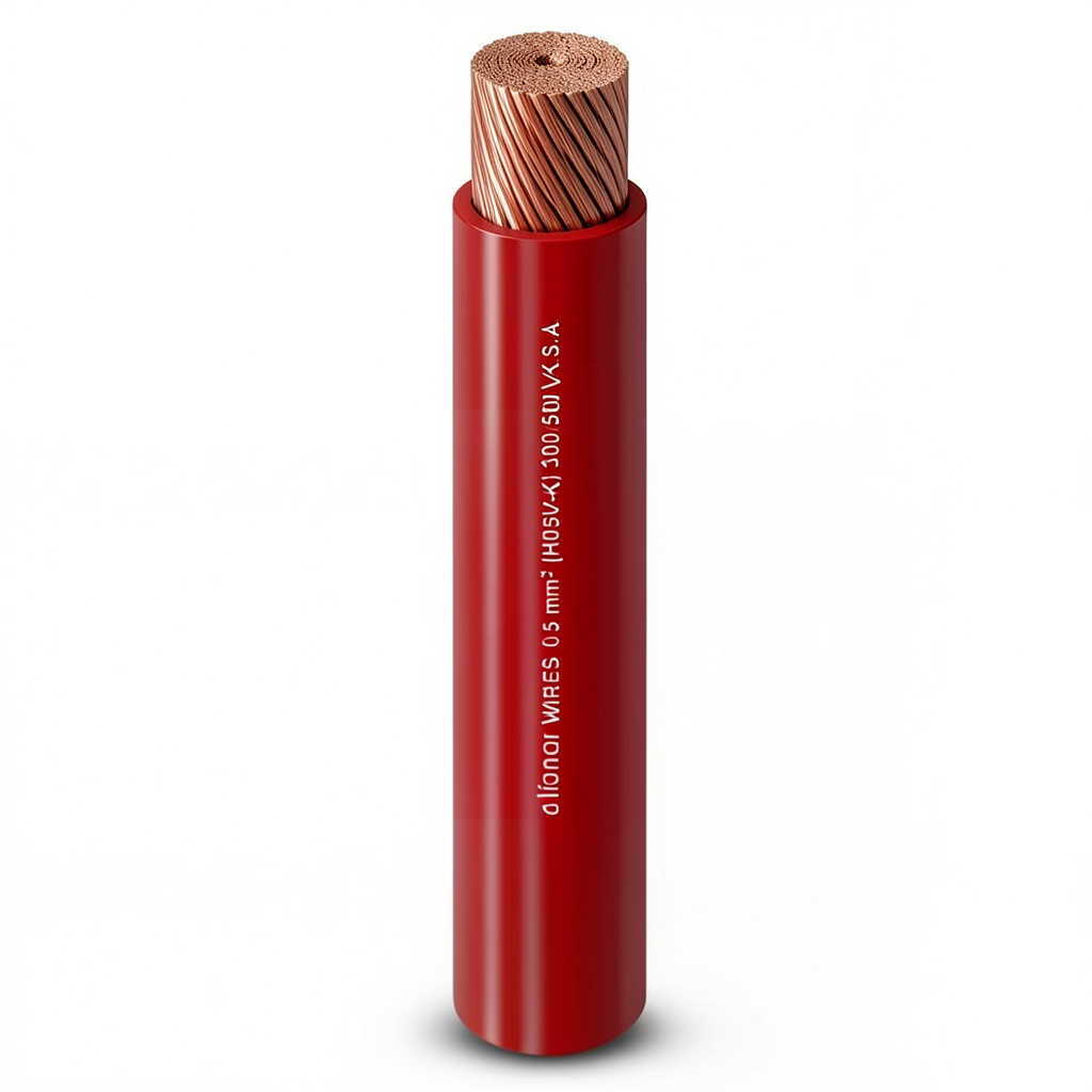 PVC Insulation Flexible Copper Electrical Wire 150sq mm, 450/750 volts, Red | Al Fanar