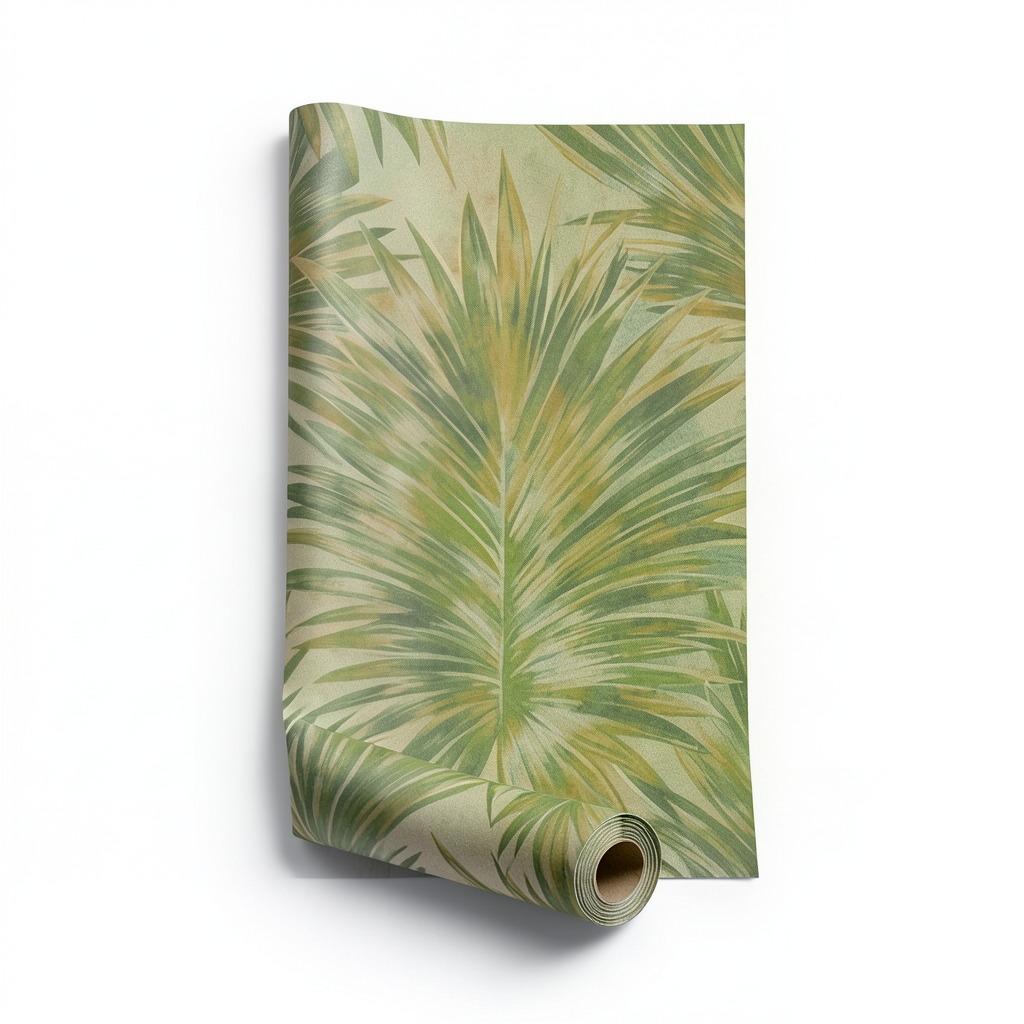 Wallpaper Leaf-Patterned Design 10 m x 0.53 m, Green