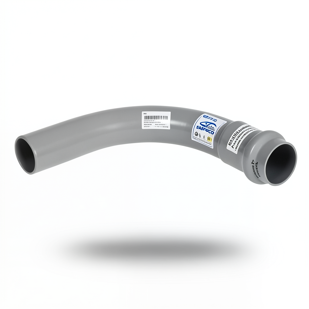 UPVC Elbow Long Radius 90° Outside Diameter 225 mm Gray Color | SAPPCO