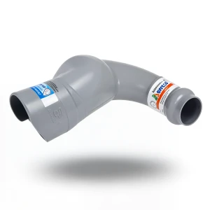 كوع UPVC طويل نصف قطر زاوية 45° قطر خارجي 110 مم لون رمادي | سابكو