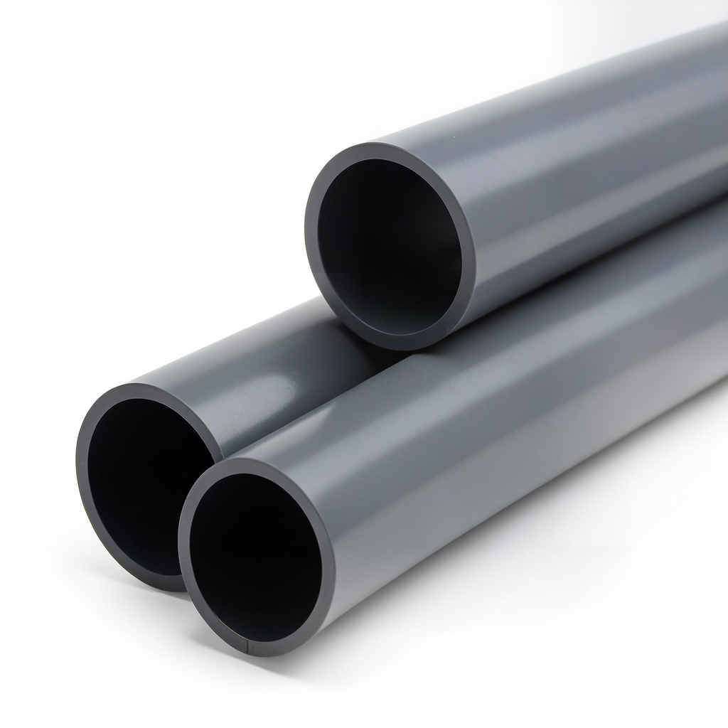 UPVC Plastic Pipe Class 7 Size 1 inch Thickness 5.2 mm Dark Gray