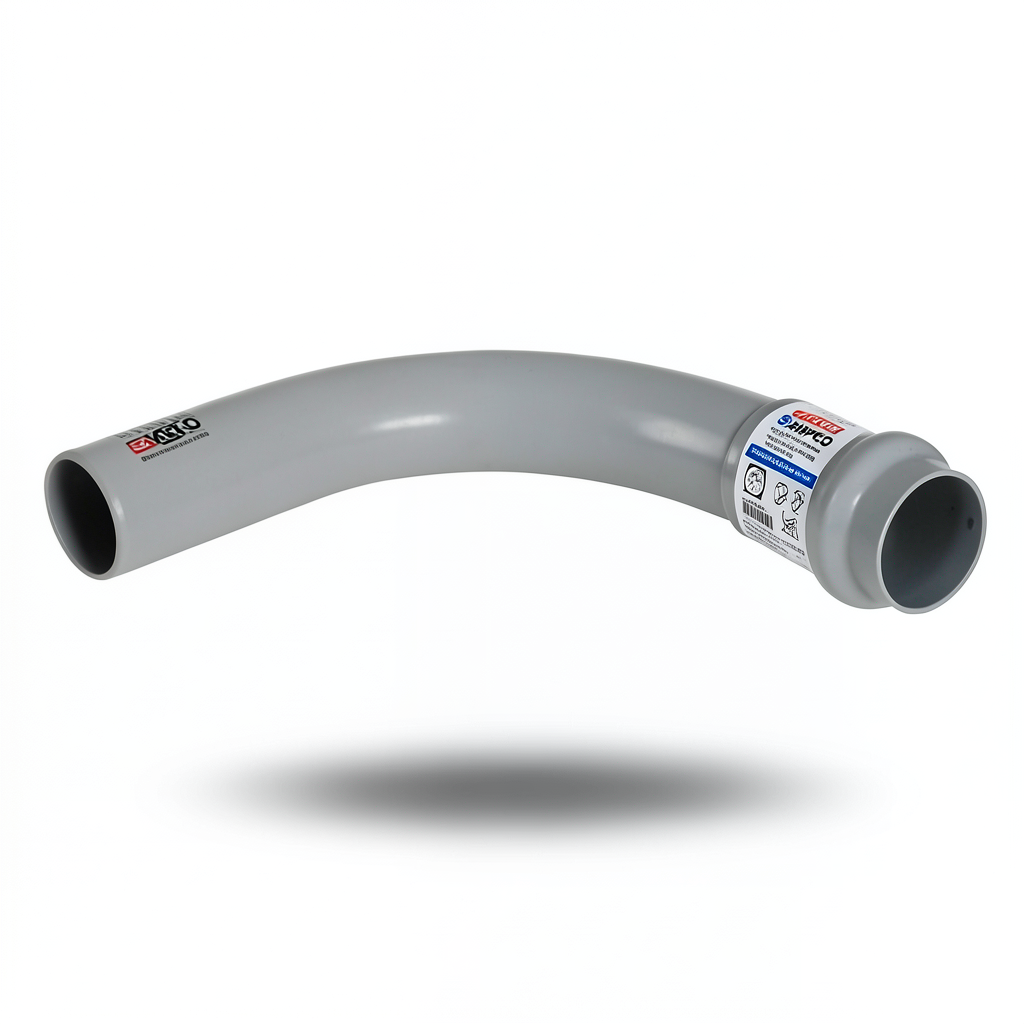 UPVC Elbow Long Radius 45° Outside Diameter 280 mm Gray Color | SAPPCO